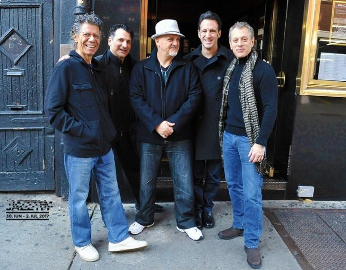 The Chick Corea Elektric Band, Frank Gambale, Eric Marienthal, John Patitucci și Dave Weckl concertează în premieră în România pe scena JazzTm The Chick Corea Elektric Band