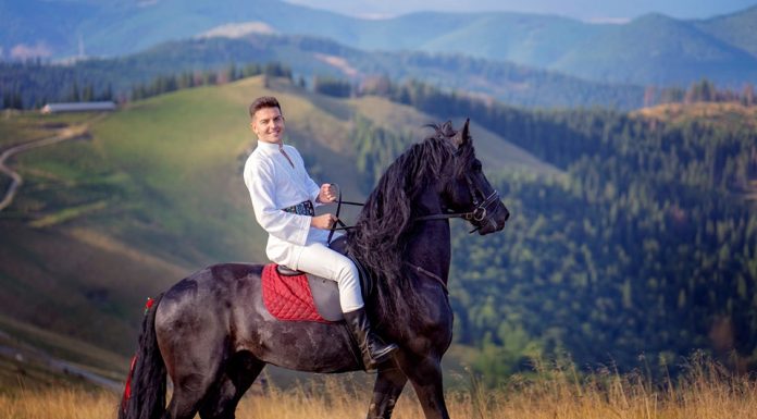 Grigore Gherman de la „Te cunosc de undeva” a lansat un videoclip la piesa „Bucovina raiul meu” grigore gherman a filmat pe cal