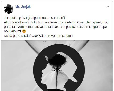 Jurjak canta despre timp, in stilul caracteristic, in cea mai recenta piesa