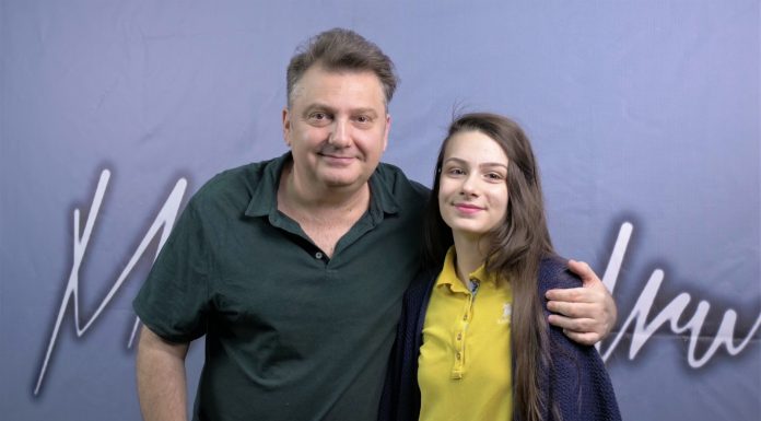 La doar 13 ani Sara Comisan lucreaza cu compozitorul Mihai Alexandru mihai alexandru si sara comisan