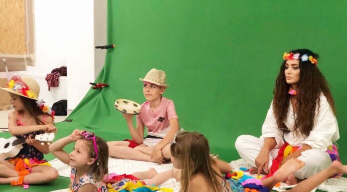 Claudia Pavel a lansat un proiect muzical special pentru copii din Romania de la filmarile videoclipului claudiei pavel