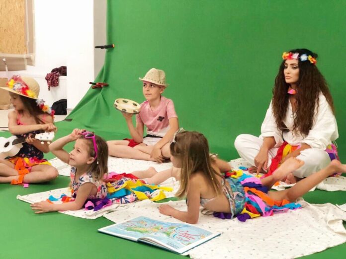 de la filmarile videoclipului claudiei pavel