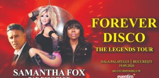 Legendele muzicii disco vin la Sala Palatului pe 19 septembrie 2026: Samantha Fox, Bad Boys Blue și Eruption, împreună la București
