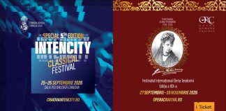 IntenCity Classical Edition și ediția omagială a Festivalului Internațional Elena Teodorini – două evenimente unice la Craiova